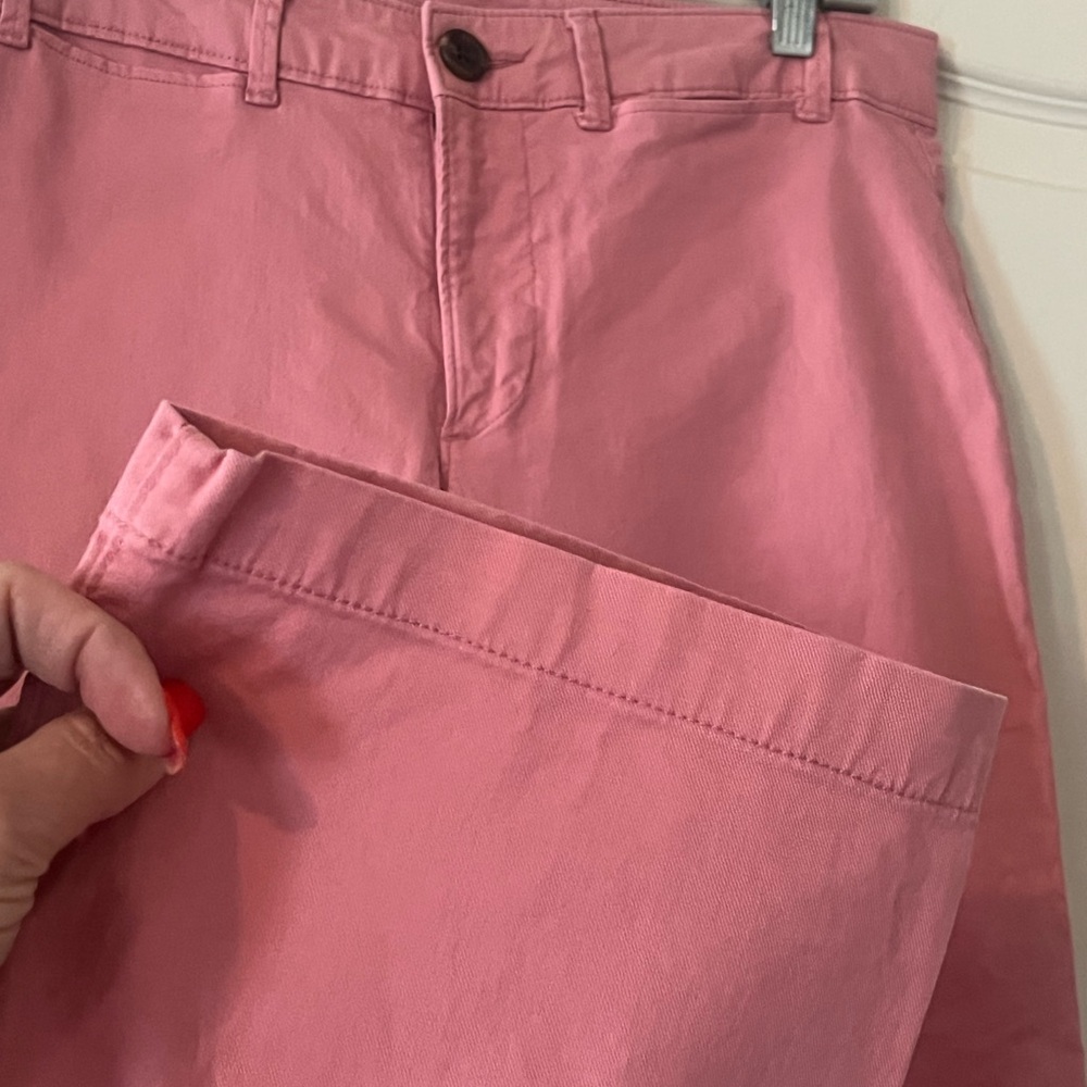 Old Navy Pink Melon Color Women's khaki Cropped Pants size 4 - Picture 10 of 16